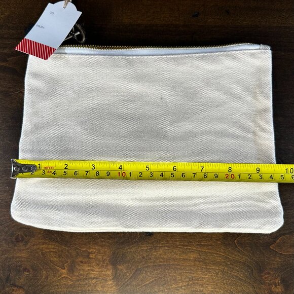 NWT - State Of Texas Makeup Bag/Zipper Pouch/Pencil Bag/Cosmetic Bag/Canvas Bag - Picture 3 of 4